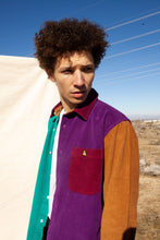 Load image into Gallery viewer, Corduroy Color Block Button Up
